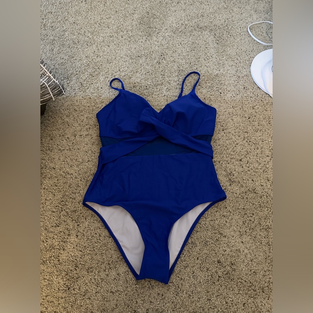 New Blue One-Piece Swimsuit